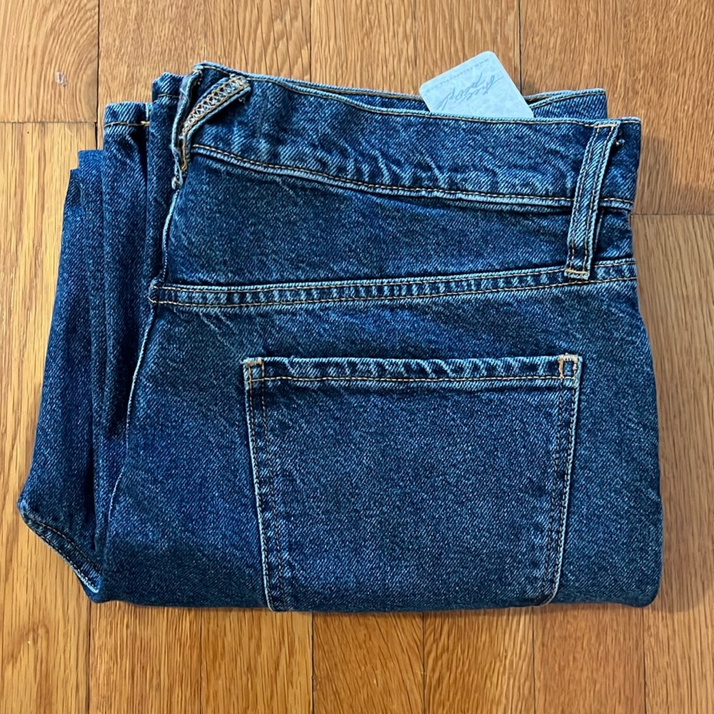 NWT Free People We The Free Button Fly Straight Leg Denim Size 32